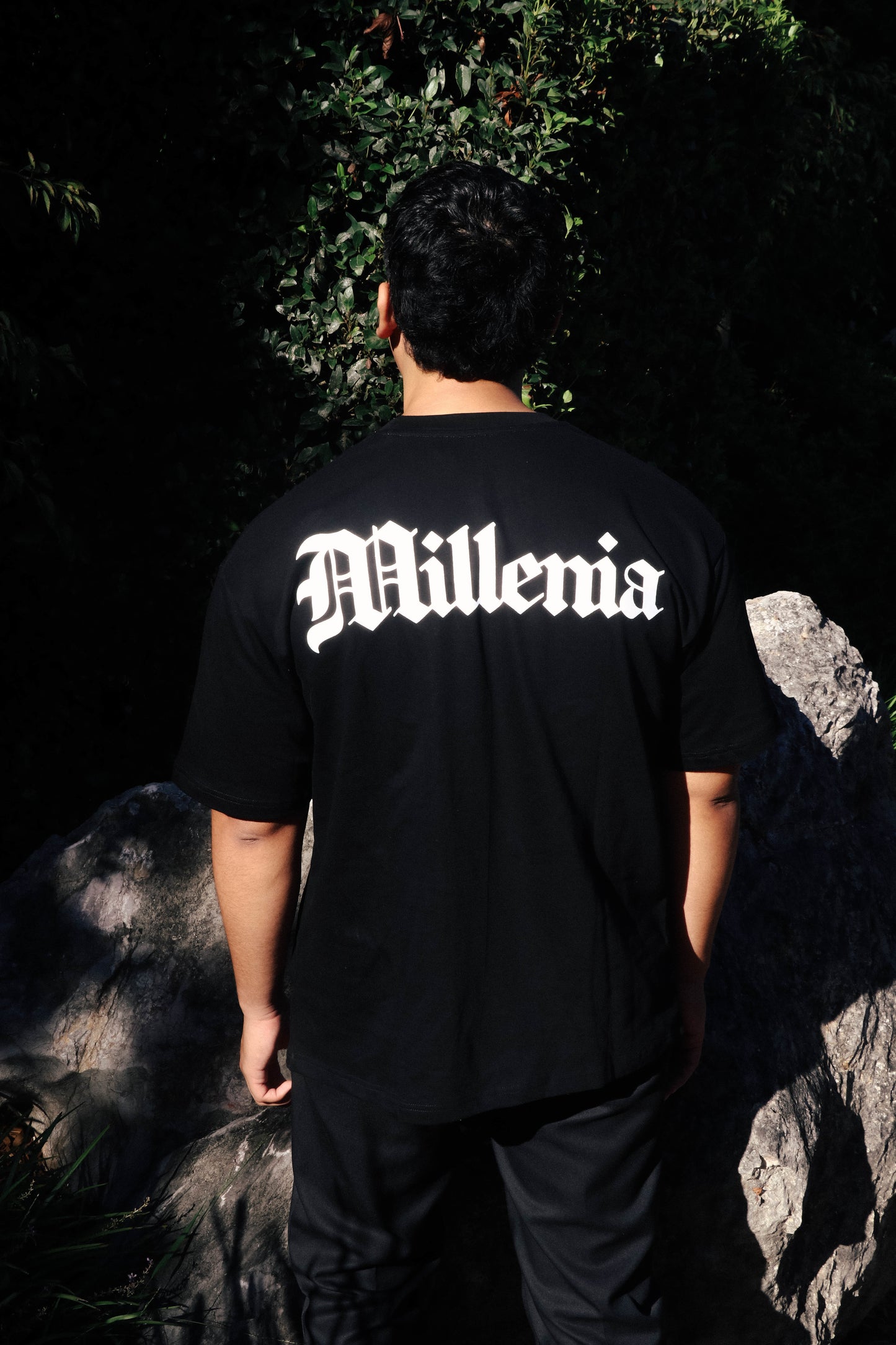 Millenia Logo Tee Black & White